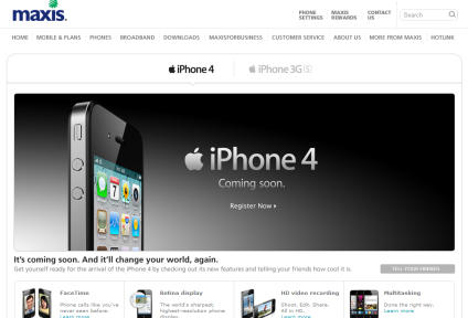 Maxis iPhone 4